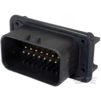 TE Connectivity-1776087-1 Embases de raccordement et réceptacles PCB Conn Shrouded Header (4 Sides) HDR 23 POS 2mm Solder RA Side Entry Thru-Hole Automotive Tray