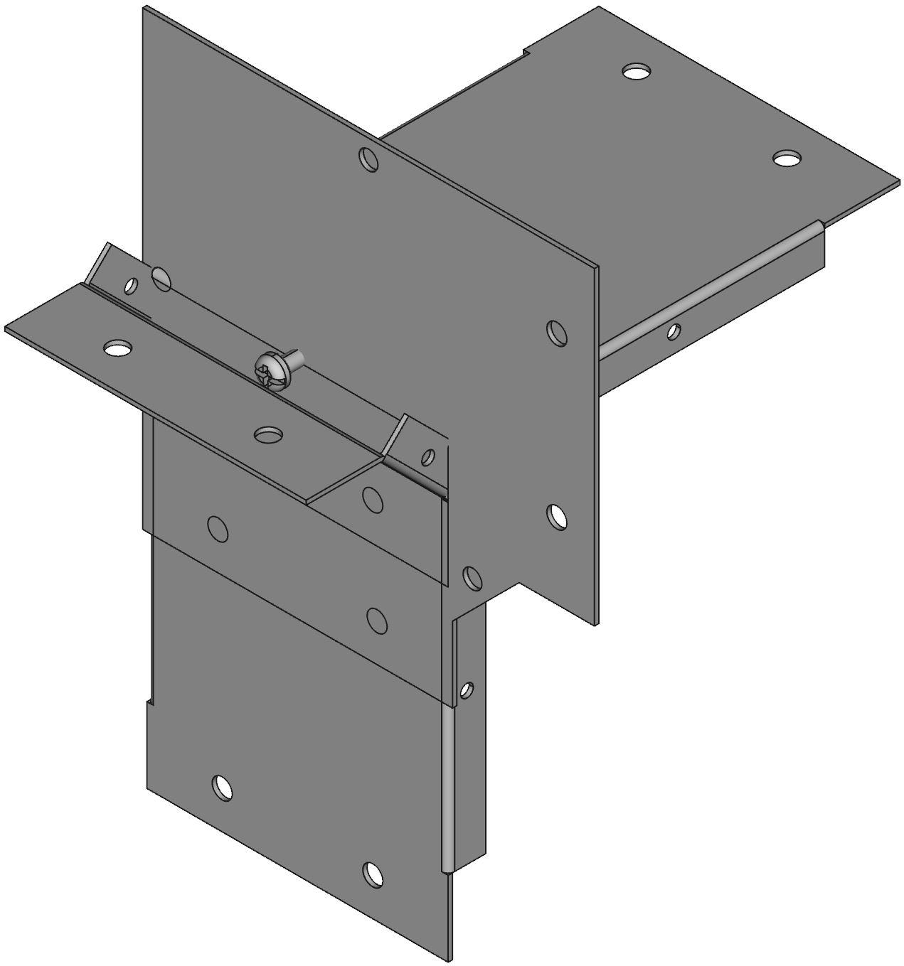 Hammond Manufacturing-CWEL490 Kabelzubehör Wiring Ducts 90° Elbow Square Screw Steel Gray