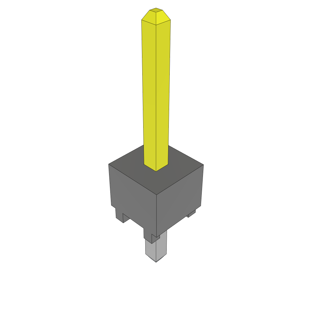 Samtec-HTSW-101-07-S-S Cabezales del conector y receptáculos PCB Conn Unshrouded Header HDR 1 POS Solder ST Top Entry Thru-Hole Bulk