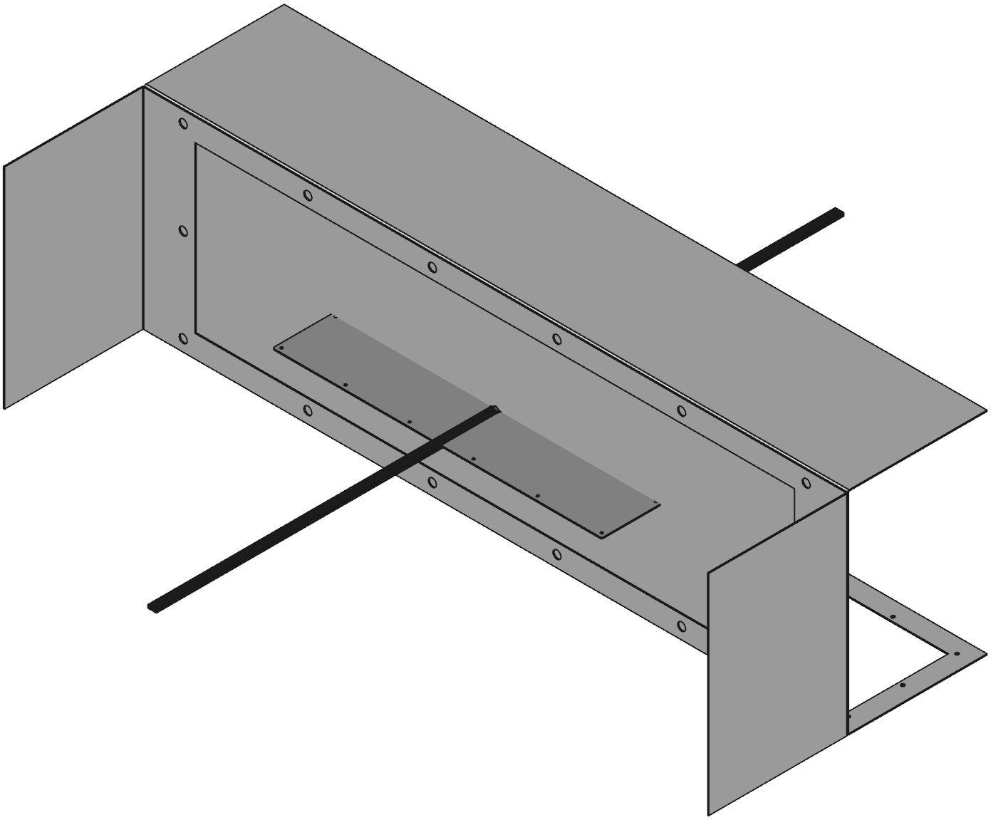 Hammond Manufacturing-HTH126018 Accessori per cavi Top Hat Cable Modules