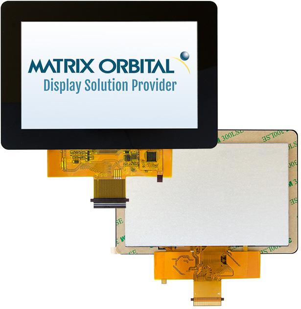 Matrix Orbital-MOP-TFT800480-50G-BLM-TPC TFT Modules 5in TFT 24 Bit Parallel LED Backlight -20°C to 70°C 46-Pin