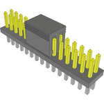 Conn Unshrouded Header HDR 30 POS 1.27mm Solder ST Top Entry Thru-Hole Tube