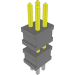 Conn Board Stacker HDR 4 POS 1.27mm Solder ST Top Entry Thru-Hole FLEX STACK™ Layer
