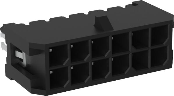 Amphenol-G88MP121024DEU Piastre connettori e prese PCB Micro Power Plus, Wafer 3.00mm Pitch Straight Dip