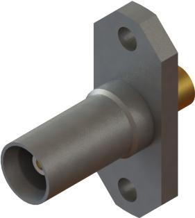 Amphenol SV Microwave-SF8934-6001 RF-Steckverbinder Conn BMZ 0Hz to 18GHz 50Ohm ST Flange Mount F Gold Over Nickel Bag