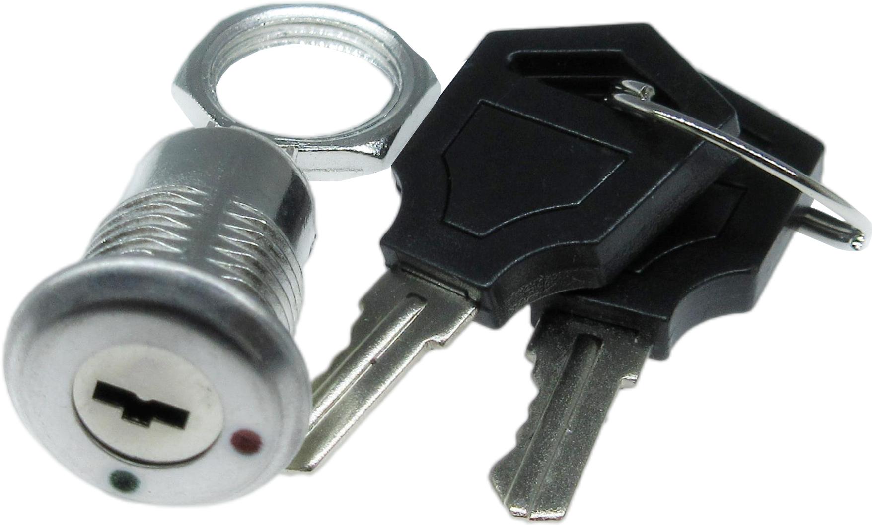 ADAM TECH-SW-R-K1-A Interruttore con serratura Panel Mount Keylock Switch