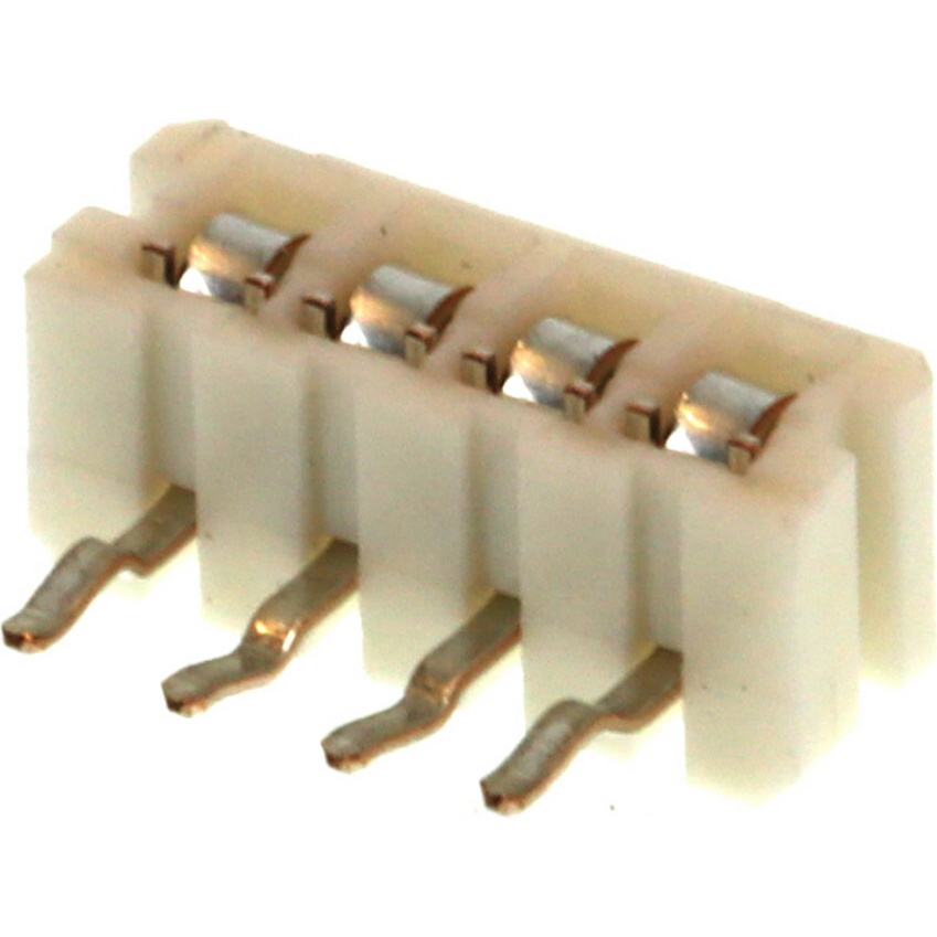 Molex-524180410 Steckverbinderleisten und Leiterplattenbuchsen Conn Socket Strip RCP 4 POS 2mm Solder RA Thru-Hole Tray