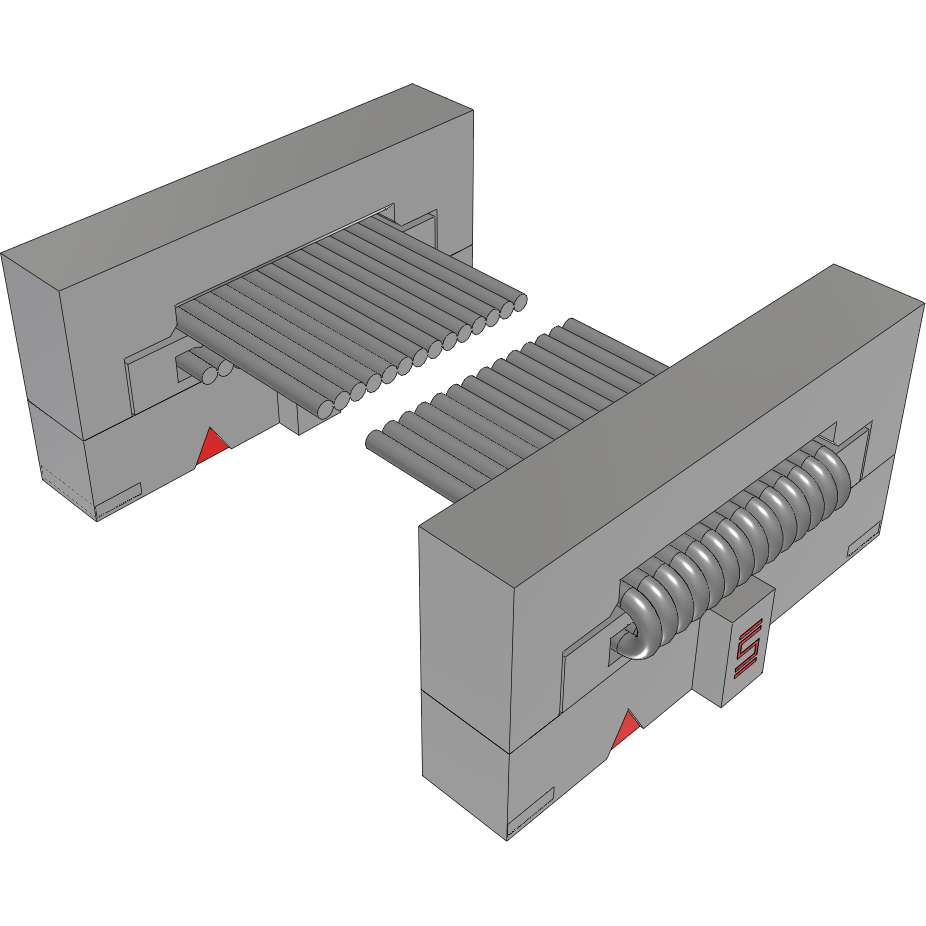 Samtec-FFSD-07-D-15.00-01-N-SR Flachband Kabelbaugruppen Cable Assembly 0.381m 30AWG 1.27mm 14 to 14 POS IDC Connector to IDC Connector F-F TIGER EYE™ Bulk