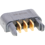 EXTreme Ten60Power Right-Angle Plug with Side Guides, 3 DC Power Circuits, Press Fit Tail