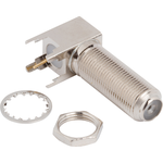 Conn Type F 75Ohm Solder RA Thru-Hole RCP Bright Tin