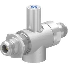 HUBER+SUHNER-3400.17.0416 RF-Steckverbinder Conn Type N Adapter 1000MHz to 2900MHz 50Ohm T Style F/F Gold