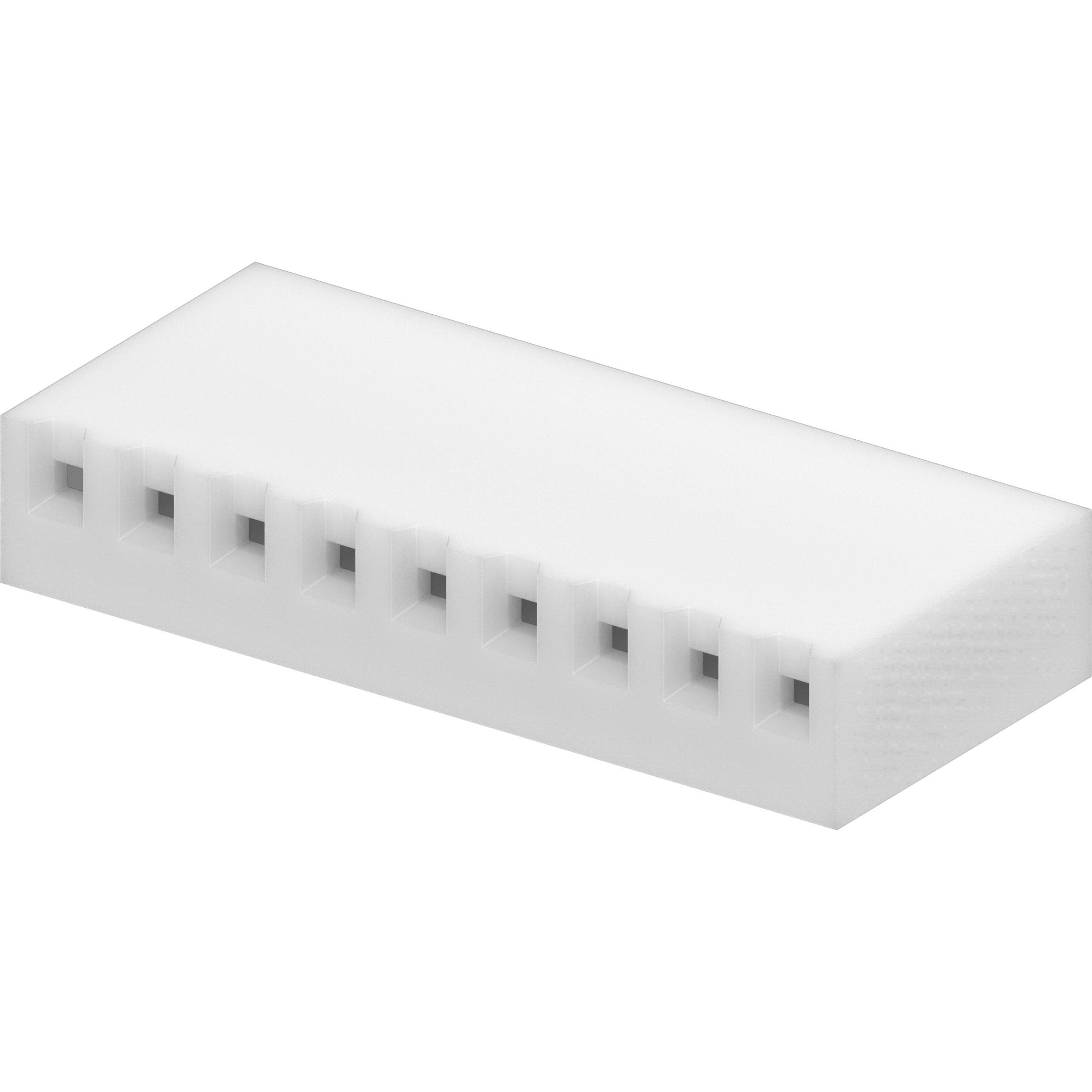 Molex-09508090 Einzeladersteckverbinder, Gehäuse Conn Housing F 9 POS 3.96mm Crimp ST Cable Mount Natural KK® Bag