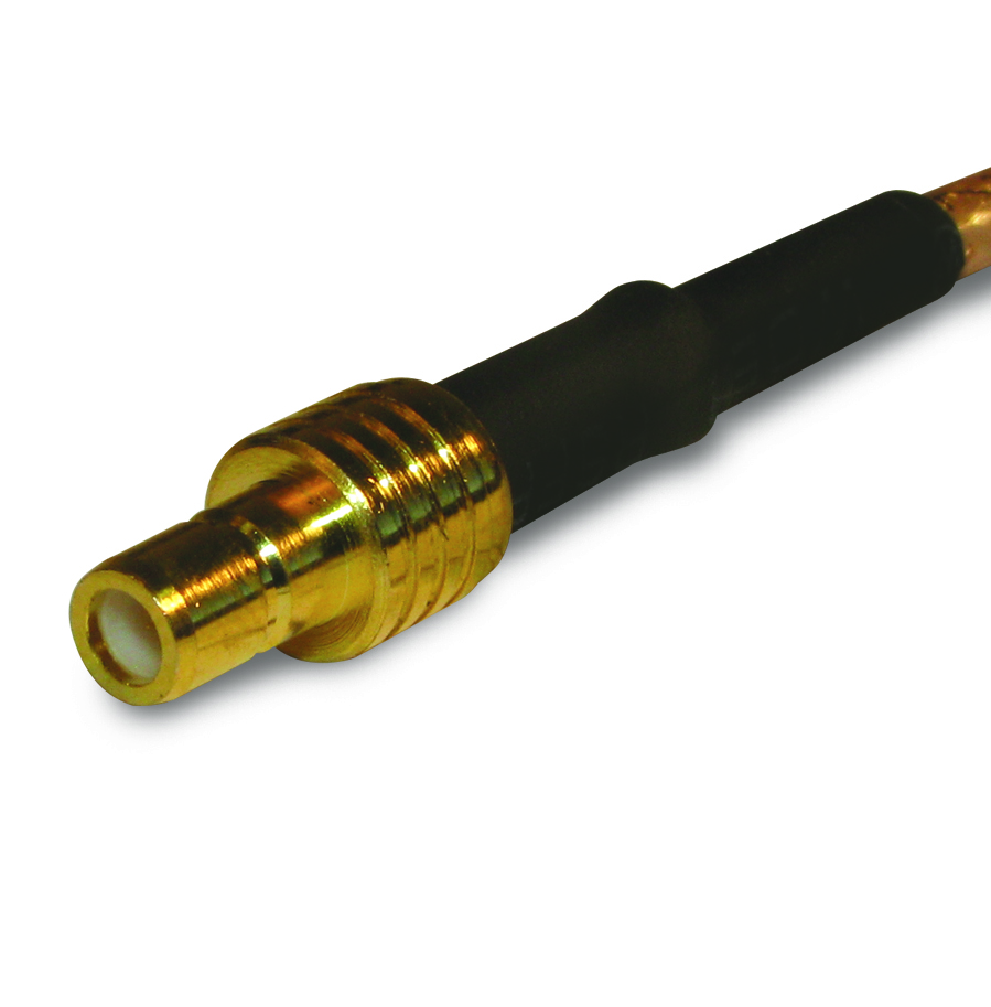 Amphenol RF-142189 Conector RF Conn SMB 0Hz to 4GHz 50Ohm Crimp ST Cable Mount RCP Gold