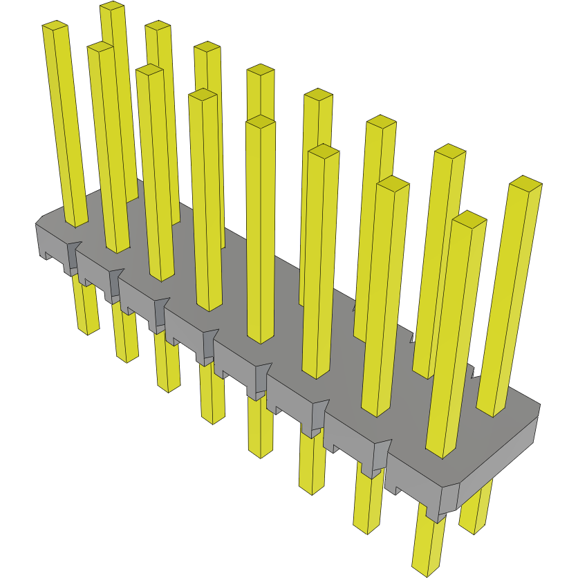 Samtec-MTLW-108-08-S-D-320 Steckverbinderleisten und Leiterplattenbuchsen Conn Unshrouded Header HDR 16 POS 2.54mm Solder ST Top Entry Thru-Hole Bulk