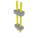 Conn Board Stacker HDR 2 POS 2mm Solder ST Top Entry Thru-Hole Bulk