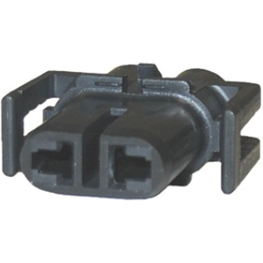 Delphi-12124817 Einzeladersteckverbinder, Gehäuse Conn Housing RCP 2 POS Crimp ST Cable Mount Black