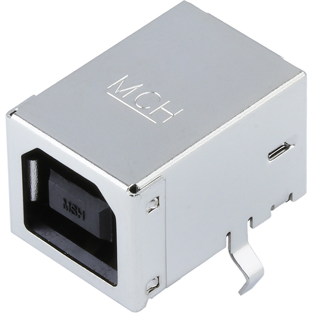 Molex-67068-7041 Connector USB Conn USB 2.0 Type B RCP 4 POS 2.5mm Solder RA Thru-Hole 4 Terminal 1 Port USB Tray