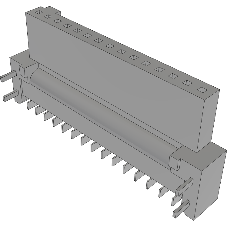 Samtec-SFM-115-02-S-SH-TR 连接器插头及 PCB 插座 Conn Socket Strip SKT 15 POS 1.27mm Solder RA Side Entry SMD TIGER EYE™ T/R