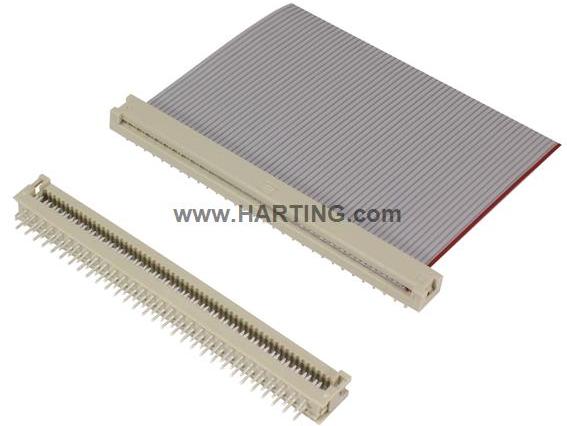 HARTING-09181269622 Steckverbinderleisten und Leiterplattenbuchsen Conn IDC Connector HDR 26 POS 2.54mm Solder RA Thru-Hole