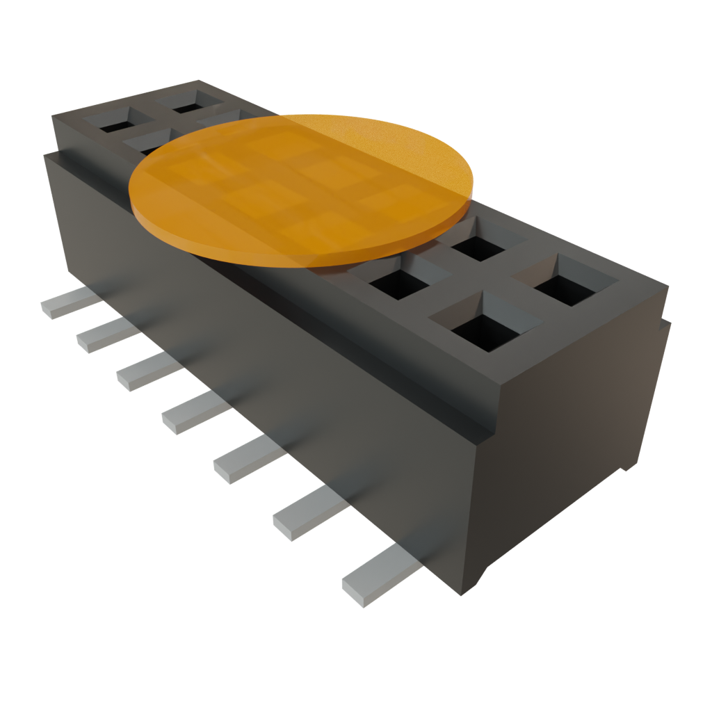 Samtec-CLM-107-02-F-D-A-K Cabezales del conector y receptáculos PCB Conn Micro Socket Strip SKT 14 POS 1mm Solder ST SMD Tube