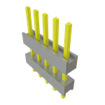 Conn Board Stacker HDR 5 POS 2.54mm Solder ST Top Entry Thru-Hole Bulk