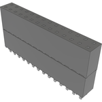 Conn Elevated Socket SKT 28 POS 2.54mm Solder ST Top Entry Thru-Hole Tube