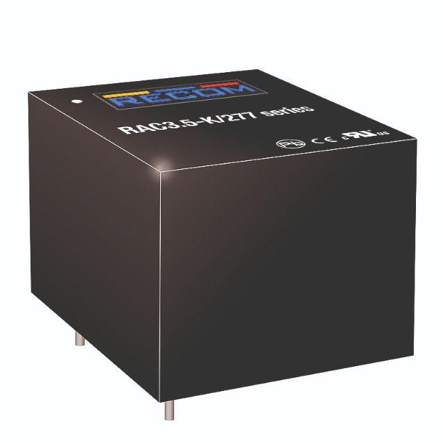 RECOM Power-RAC3.5-24SK/277 Alimentazione da CA a CC AC/DC Power Supply Single-OUT 24V 0.146A 3.5W 4-Pin Tube