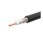 HUBER+SUHNER-SPUMA_400-FR-01 Kabel, Koaxial Coaxial Cable Foil/Braid Foam Polyethylene 10.35mm 1600VAC Black