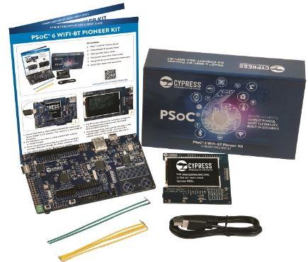 Infineon Technologies AG-CY8CKIT-062-WIFI-BT Placas y kits de desarrollo inalámbricos/RF PSoC 6 Combo Wireless Module Pioneer Kit