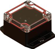 Serpac Electronic Enclosures-RBF33P06C16B Boîtes, boîtiers et supports Black/Clear Polycarbonate Flange Mount Watertight Electronic Enclosure	 <h4><strong>CALIFORNIA&nbsp;PROPOSITION</strong> ⚠️<strong>65&nbsp;WARNING</strong>⚠️</h4>