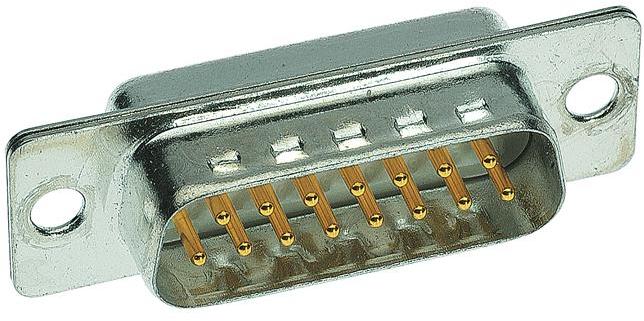 HARTING-09641217230 Connettore D-subminiatura Conn D-Sub M 9 POS Solder Cup ST Panel Mount 9 Terminal 1 Port