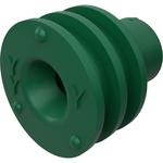 Connector Accessories Single Wire Seal Straight Silicone Elastomer Green CMC Carton