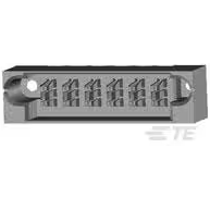 TE Connectivity-6600303-6 连接器插头及 PCB 插座 Conn Board to Board HDR 6Power POS 6.35mm Press Fit ST Thru-Hole Tray