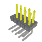 Conn Unshrouded Header HDR 10 POS 2.54mm Solder RA Side Entry Thru-Hole Bulk