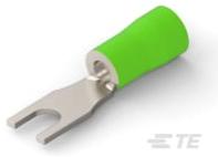 TE Connectivity-1958480-1 连接器配件 PLASTI-Grip, Spade 12-10 4.5MM, Green