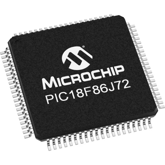 Microchip Technology-PIC18F86J72T-I/PT Microcontrollers - MCUs MCU 8-bit PIC RISC 64KB Flash 2.5V/3.3V 80-Pin TQFP T/R
