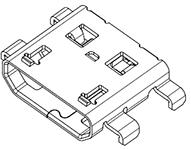 Molex-0476421001 Connector USB Conn Micro USB 2.0 Type B RCP 5 POS 0.65mm Solder RA SMD 5 Terminal 1 Port T/R