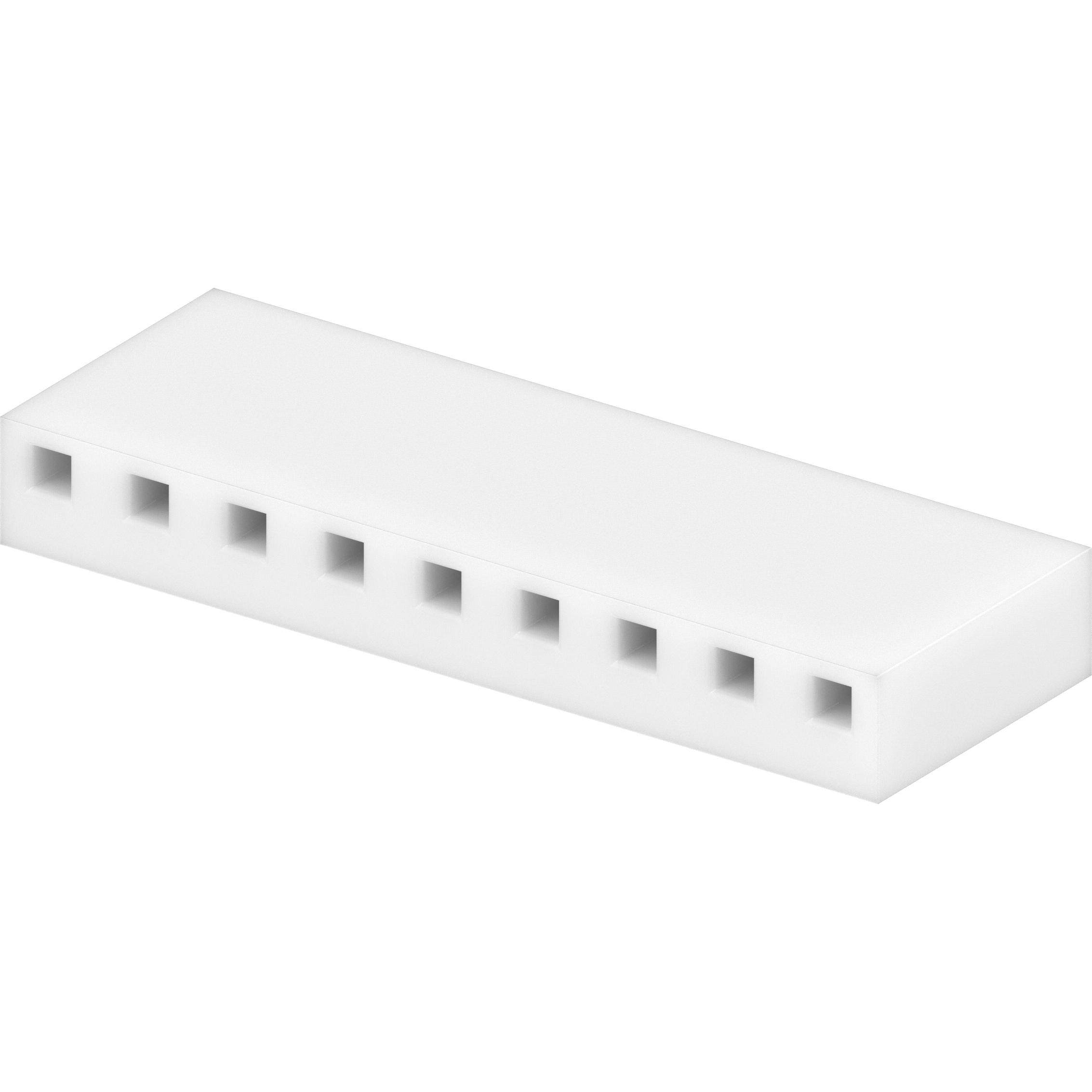 Molex-10-01-1094 Einzeladersteckverbinder, Gehäuse Conn Housing F 9Power POS 5.08mm Crimp ST Cable Mount Natural KK® Bag