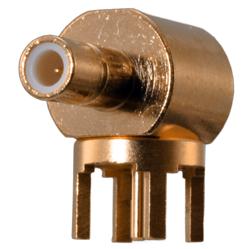 Cinch Connectivity Solutions-131-3701-301 射频连接器 Conn SMB 0Hz to 4GHz 50Ohm Solder RA Thru-Hole RCP Gold Bag