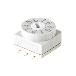 Switch DIP N.O./N.C. SP10T 10 Recessed Slotted 0.15A 42VDC Gull Wing 2.54mm SMD T/R