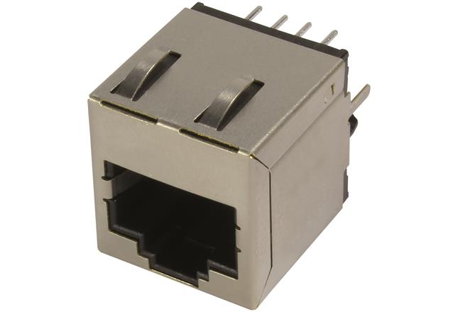 HARTING Technology Group-09455511120 Connector Telephone and Telecom Conn RJ-45 RCP 8 POS 1.27mm Solder ST Thru-Hole 8 Terminal 1 Port Cat 5 Tray