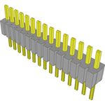 Conn Unshrouded Header HDR 15 POS 1.27mm Solder ST Top Entry Thru-Hole Tube