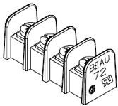 Molex-387200304 Blocs de raccordement de terminaux Conn Barrier Strip 4 POS 9.53mm Screw ST Cable Mount 15A/Contact