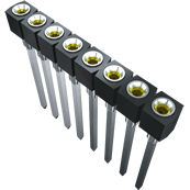 Samtec-SS-112-T-5 Piastre connettori e prese PCB Conn Socket Strip SKT 12 POS 2.54mm Solder ST Top Entry Thru-Hole Bulk