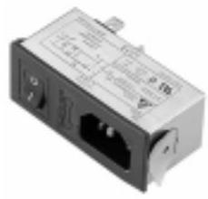 Delta Electronics-06AE2 Power Entry Modules Power Entry Module EMI Filtered M 3 POS 115VACVAC/250VACVAC 6A Fuse/Switch/Voltage Selector ST 1 Port