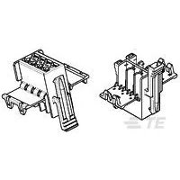 TE Connectivity-929504-2 Connector Discrete Wire Housing Conn Housing RCP 6 POS 5mm Crimp ST Cable Mount Black Carton