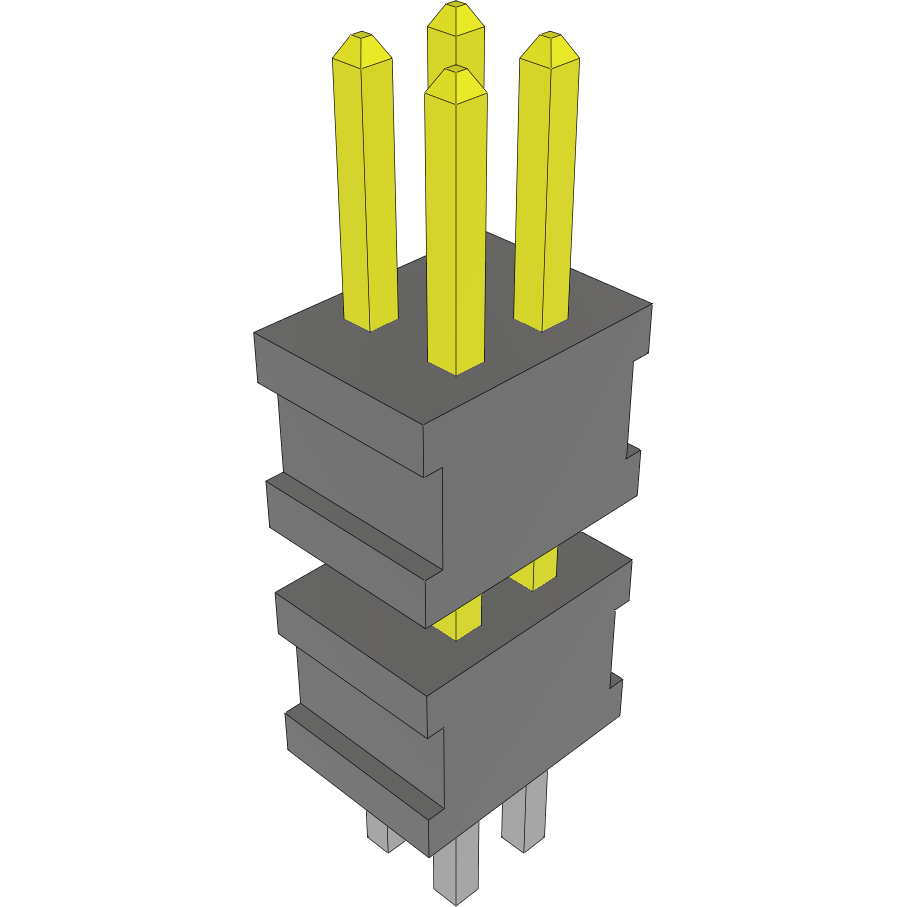 Samtec-FW-02-02-F-D-235-120 Steckverbinderleisten und Leiterplattenbuchsen Conn Board Stacker HDR 4 POS 1.27mm Solder ST Top Entry Thru-Hole FLEX STACK™ Layer