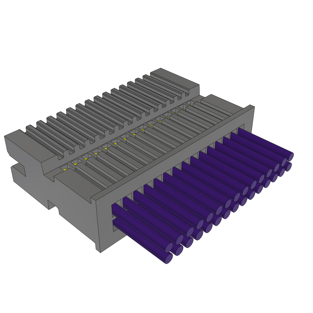 Samtec-TFSDT-15-28-G-12.00-S Andere Kabelbaugruppen Cable Assembly Discrete Wire 0.304m 28AWG Terminal Strip 30 POS HDR Crimp Layer