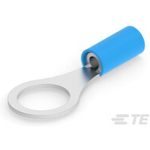 Spade Tongue Terminal 16AWG Copper Blue/Blue Stripe 32.51mm Tin Loose