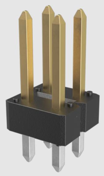 Amphenol Communications Solutions-54102-T06-00 Connector Headers and PCB Receptacles Conn Unshrouded Header HDR 6 POS 2.54mm Solder ST Top Entry Thru-Hole BergStik® Reel